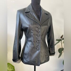 SOLD Pelle Studio Women's Black Leather Jacket